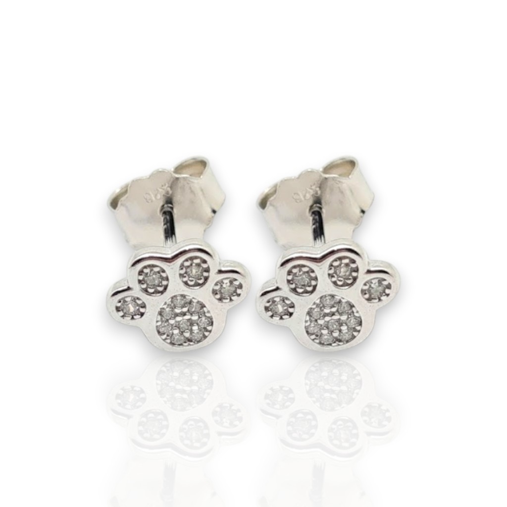 Platinum plated silver 925º earrings with shoes  (code FC008544)